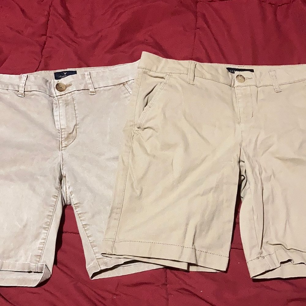 khaki shorts